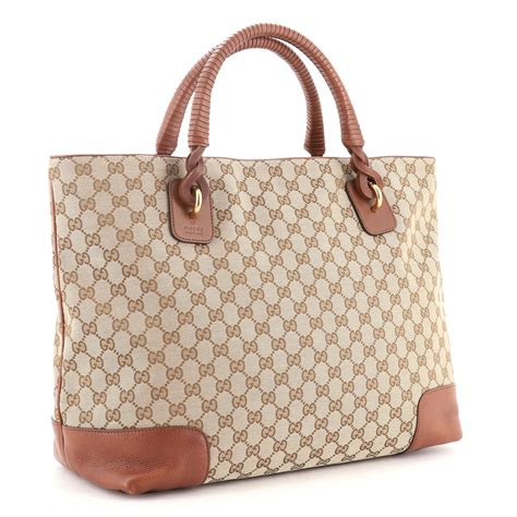 gucci canvas braid tote bag|gucci tote official website.